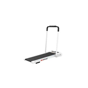 2.5 HP Blue Steel 2-in-1 Foldable Electric Treadmill with Remote Control, LCD Display and Security Key