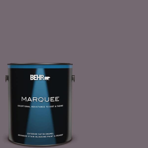 BEHR MARQUEE 1 gal. #MQ1-33 Sultry Smoke Satin Enamel Exterior Paint & Primer