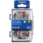 Dremel EZ Lock Rotary Tool Cutting Discs Kit - 11 Piece Assorted Cut-Off Wheels For Metal & Plastic