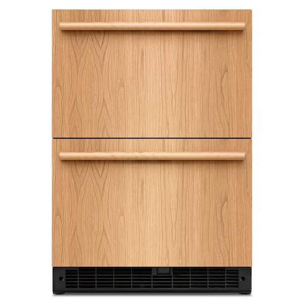 24 in. 4.4 cu. ft. Undercounter Double Drawer Refrigerator in Panel Ready