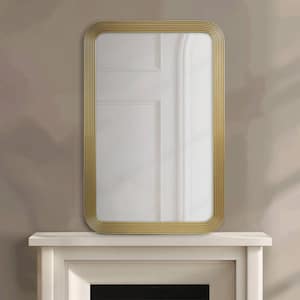 Aurelia 23 in. W 35 in. H Gold Wall Mirror