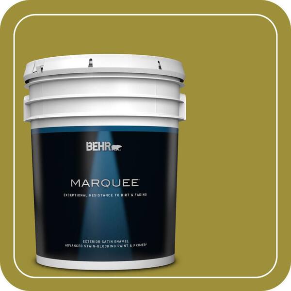 BEHR MARQUEE 5 gal. Home Decorators Collection #HDC-MD-20 Banana Leaf Satin Enamel Exterior Paint & Primer