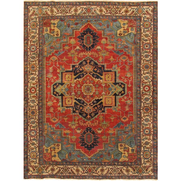 Pasargad Home Serapi Rust 8 ft. x 10 ft. Oriental Wool Area Rug