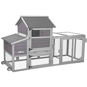 Chicken Tractor Chicken House for 2-4 Hens( Inner Space 23.03 sq. ft.)