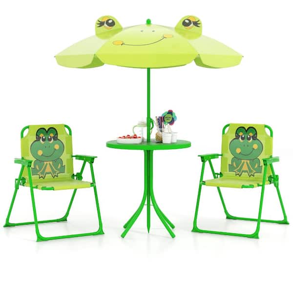 children's patio set umbrella Kids' 4 Chairs and Parasol–Under the Sea – Coco Village The umbrella canopy is 39.5 in Dreaming of sunny days and