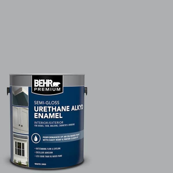 1 gal. #N500-3 Tin Foil Urethane Alkyd Semi-Gloss Enamel Interior/Exterior Paint