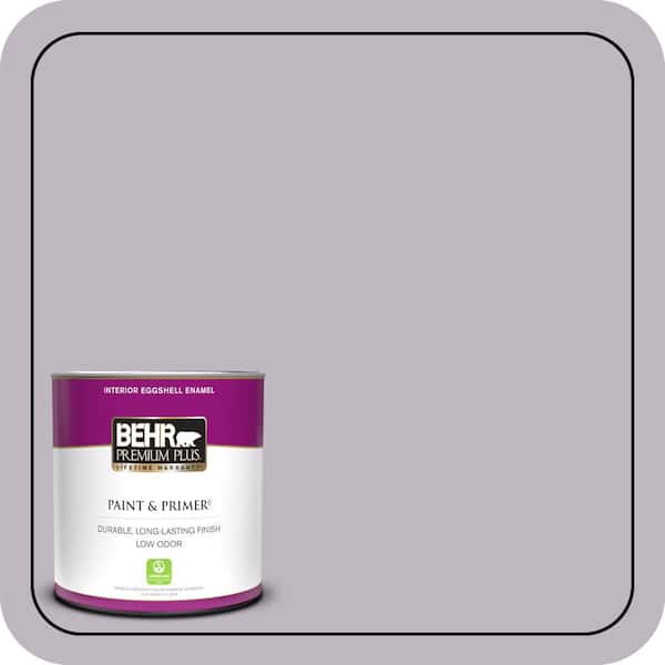 BEHR PREMIUM PLUS 1 qt. #PPU16-09 Aster Eggshell Enamel Low Odor Interior Paint & Primer