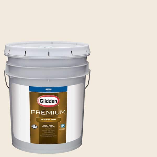 Glidden Premium 5-gal. #HDGWN41U Swiss Coffee Satin Latex Exterior Paint
