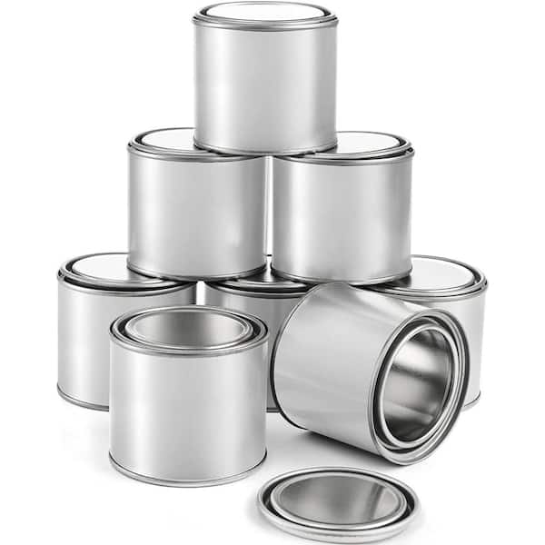 9 Pack Candle Tins 8 Oz round Metal Tins with Lids for Candle Making, Arts  Craft