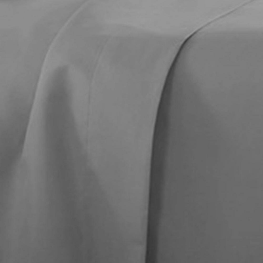 California King Gray Microfiber Deep Pocket Sheet Set