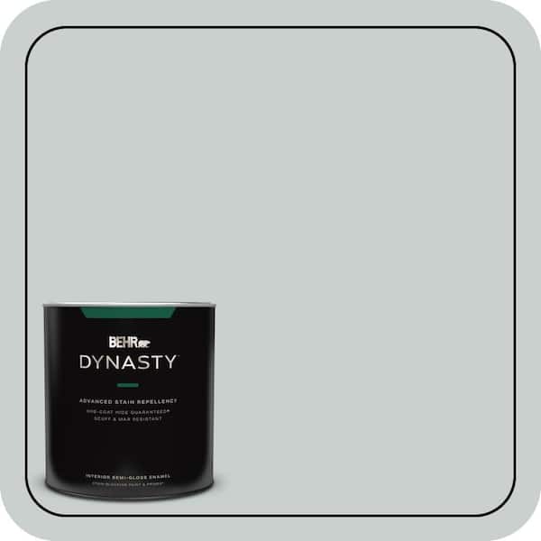BEHR DYNASTY 1 qt. #PPF-17 Foggy Morn Semi-Gloss Enamel Interior Stain-Blocking Paint & Primer