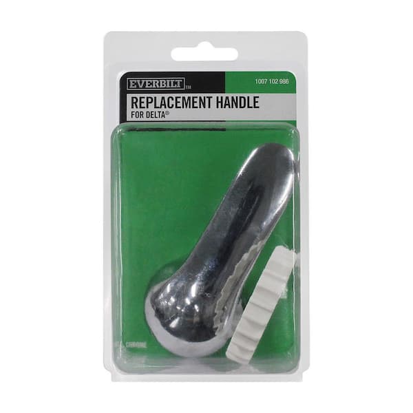 Single Lever Shower Faucet Handle Replacement in Chrome Replaces Delta H-79