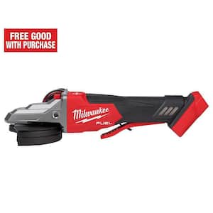 M18 FUEL 18V Lithium-Ion Brushless Cordless 5 in. Flathead Braking Grinder with Paddle Switch No-Lock (Tool-Only)