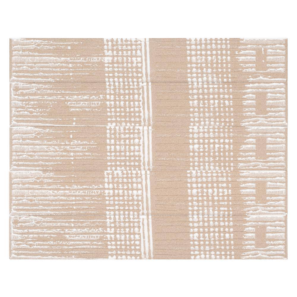 Teva 3" x 16" Glossy Gray Porcelain Subway Tile