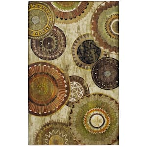 Armindale Brown 8 ft. x 10 ft. Geometric Area Rug