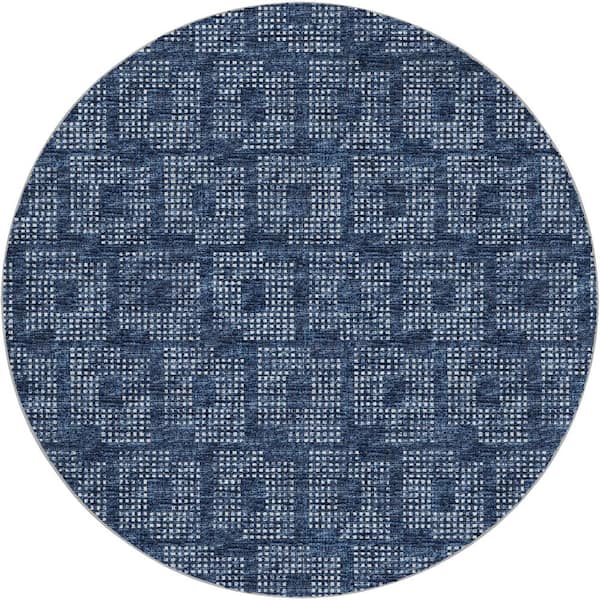 Addison Rugs Dream Shag Premium Machine Washable Abstract ADS33 Blue 8 ...