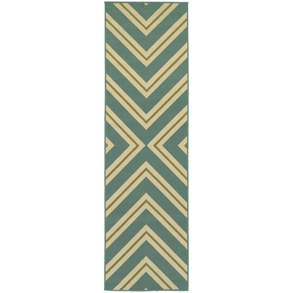 El Matador Spa 2 ft. x 8 ft. Indoor/Outdoor Patio Runner Rug