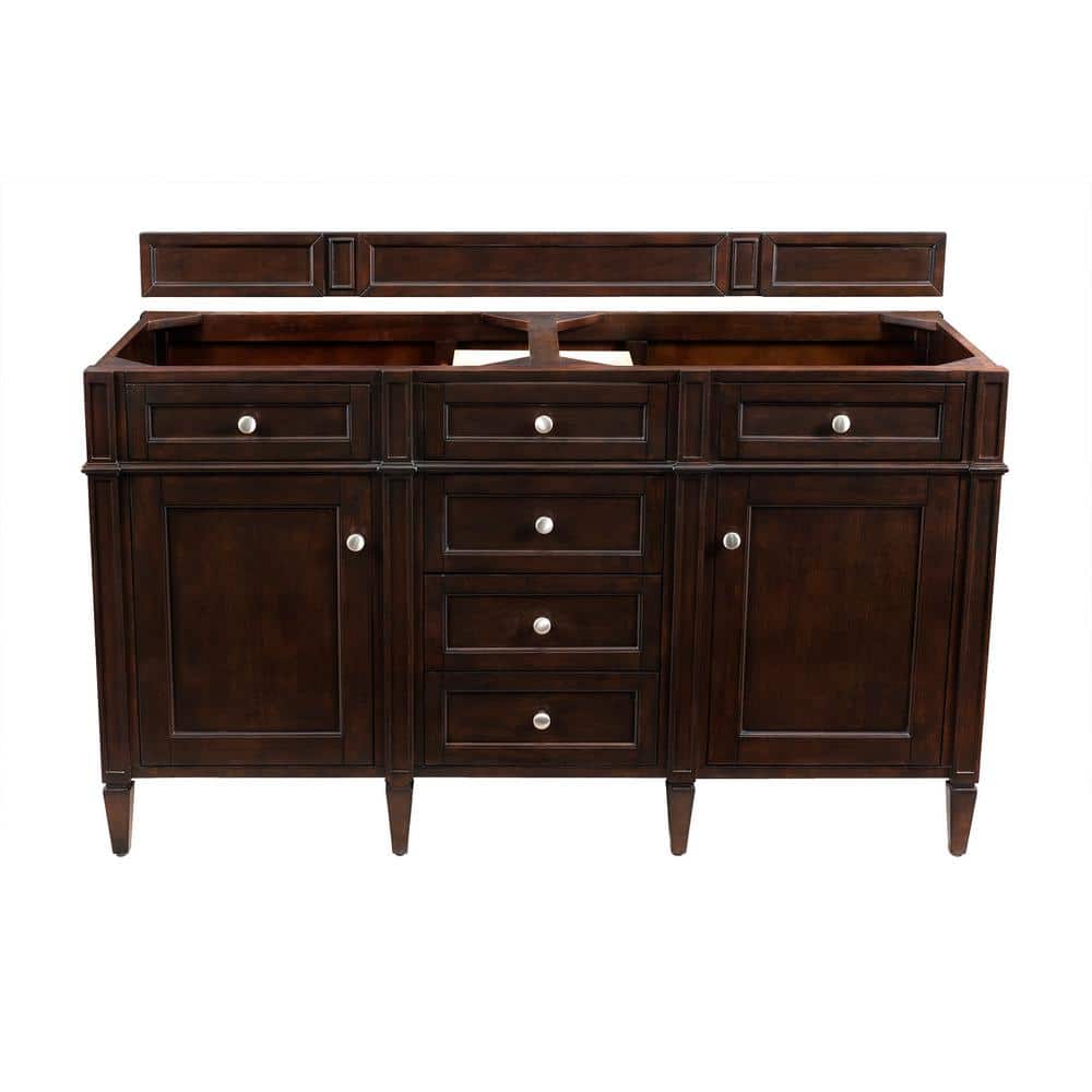 Brittany 59 in. W x 23 in.D x 32.8 in. H Double Vanity Cabinet Without Top 