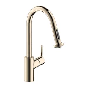 Talis S² Single-Handle Pull Down Sprayer Kitchen Faucet with QuickClean in Polished Nickel