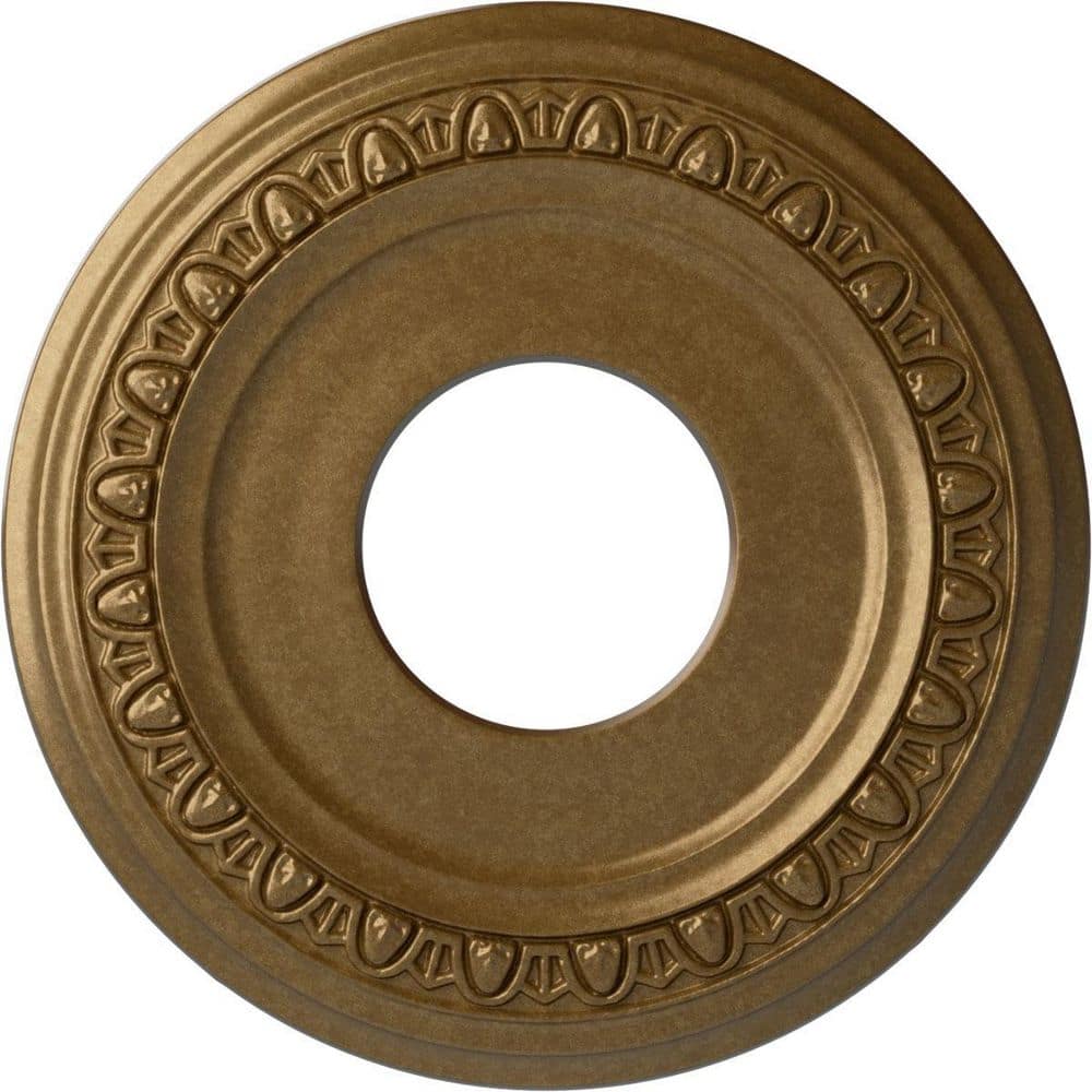 1-1/8 in. x 12-1/4 in. x 12-1/4 in. Polyurethane Jackson Ceiling Medallion , Pale Gold price history on PriceWatchPro