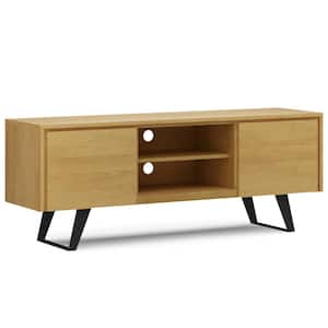 Lowry  63 in. Wide Modern Industrial TV Media Stand in Oak For TVs up to 70 in.