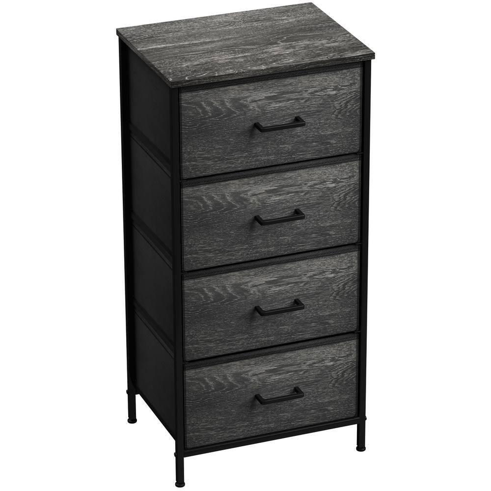 Black Vertical Nursery Dresser with Soft Close Drawers