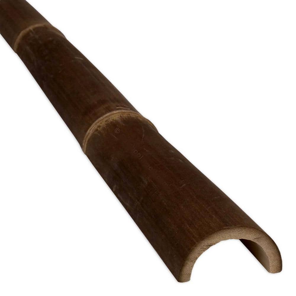 2.5 in. - 3 in. D x 96 in. L Black Bamboo Half Round Fence Rail price history on PriceWatchPro