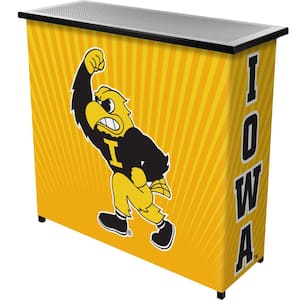 University of Iowa Herky Yellow 36 in. Portable Bar
