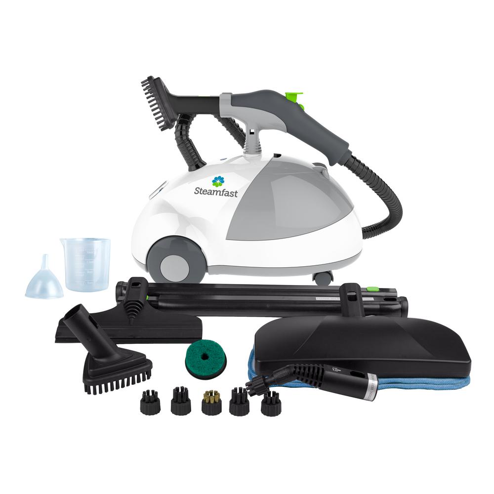 STEAMFAST Corded Steam Cleaner for Most Surfaces in White with