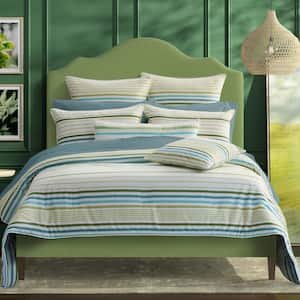 Rebecca 3-Piece Surf Teal Cotton King/California King Comforter Set