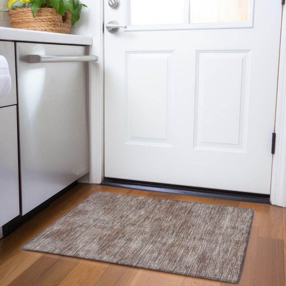 Mayfield Premium Machine Washable Abstract AMF1018 Brown 2 ft. x 3 ft. Area Rug price history on PriceWatchPro