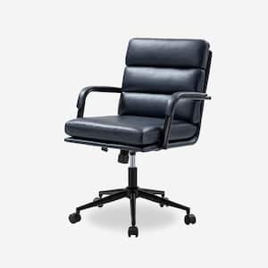 Joa Modern Leather Comfortable Ergonomic Office Chair with Tilt Lock and Center Tilt-NAVY