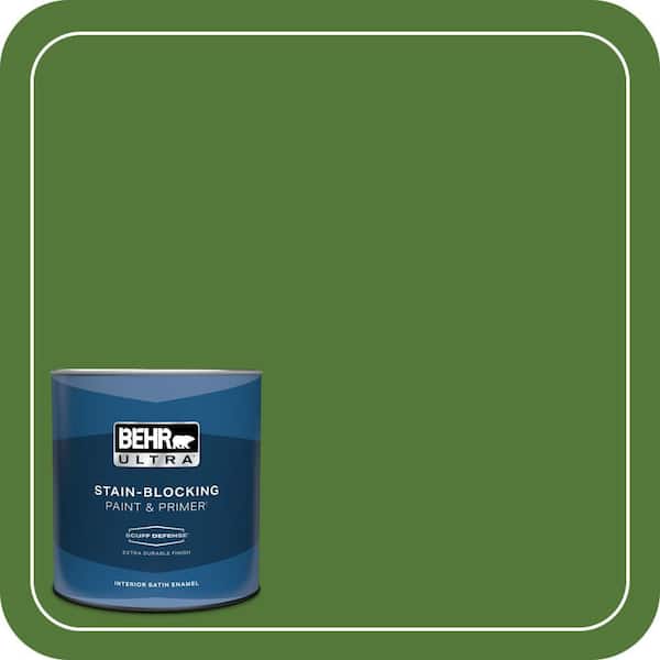 BEHR ULTRA 1 qt. #P380-7 Luck of The Irish Extra Durable Satin Enamel Interior Paint & Primer