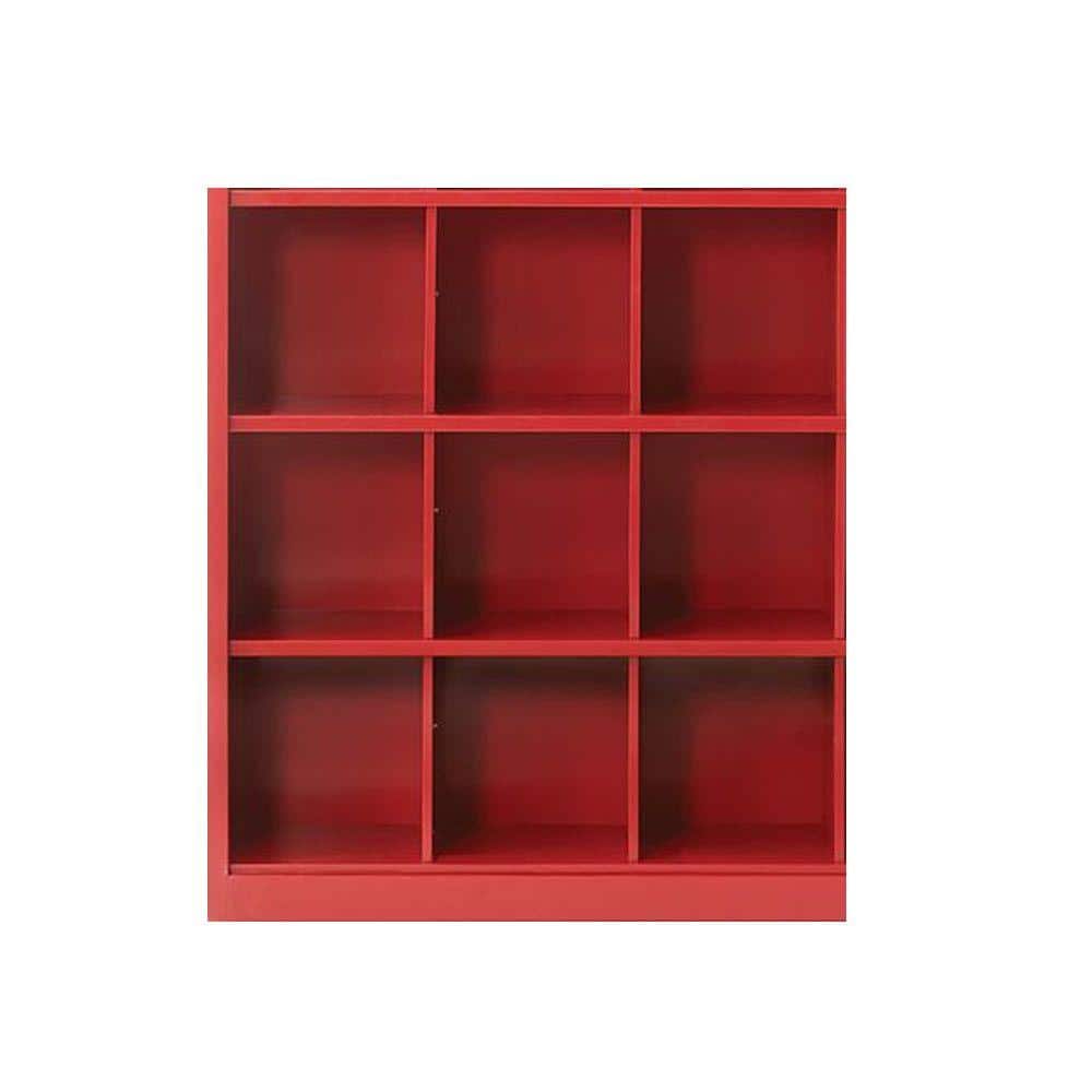 Home Decorators Collection Red Metal 9 -Cube Organizer 9199310110