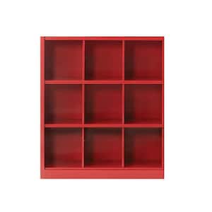 Red Metal 9 -Cube Organizer