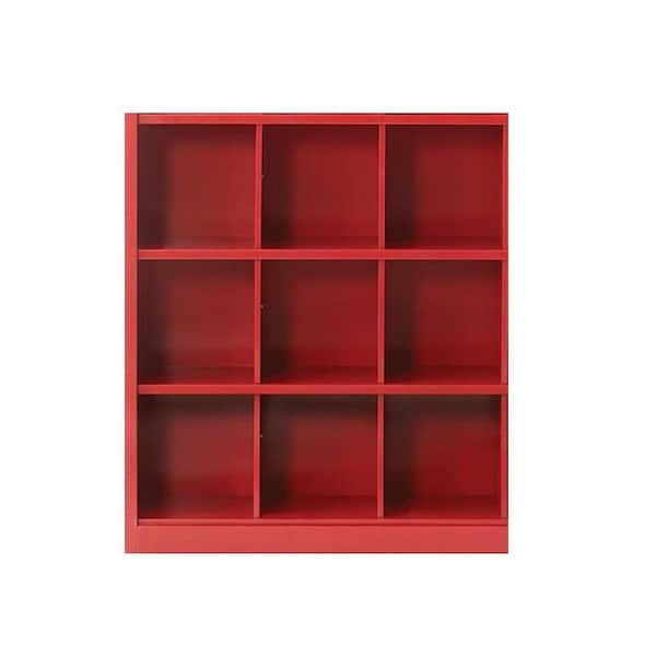 Home Decorators Collection Red Metal 9 -Cube Organizer