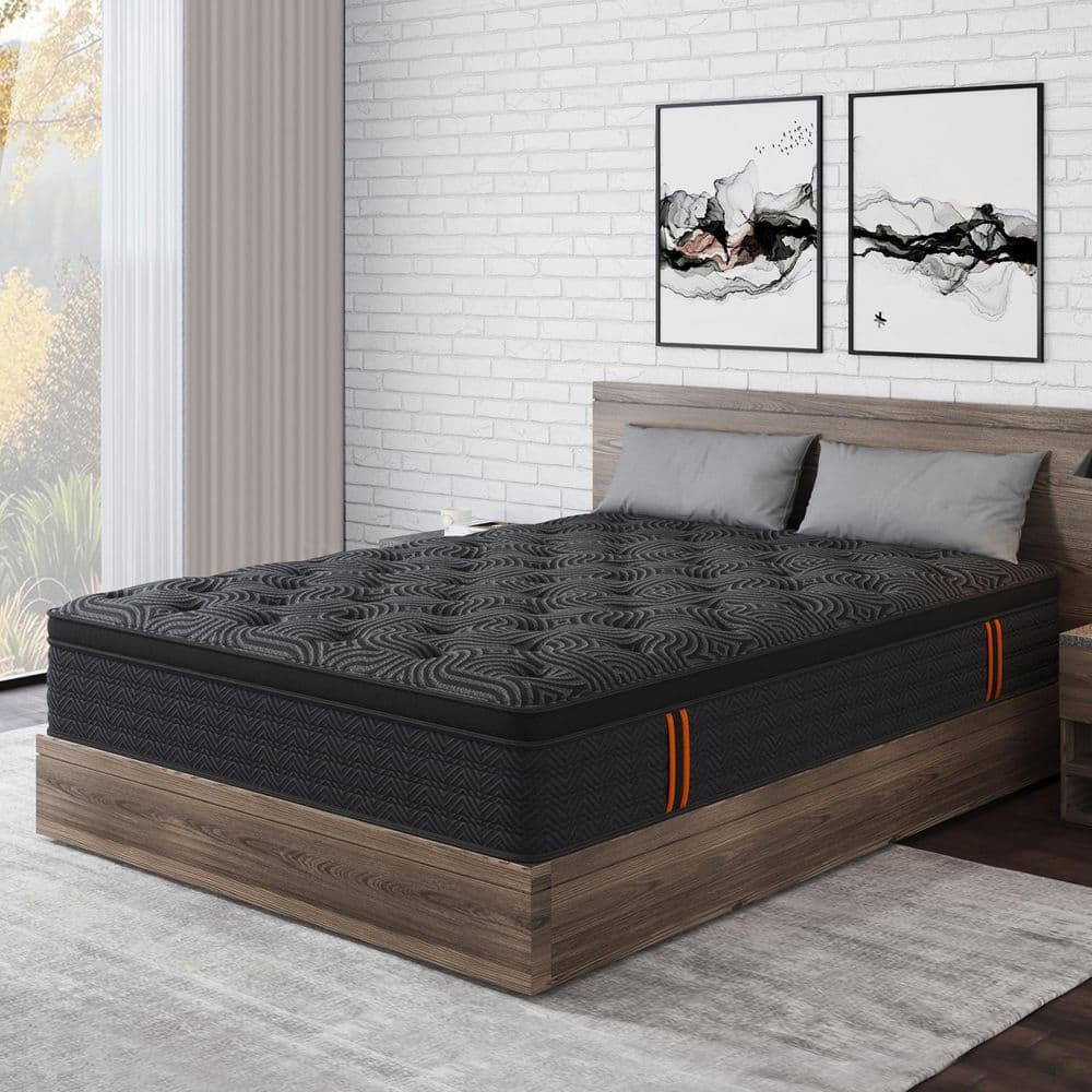 King Medium Firm Hybrid Cooling Gel Memory Foam Mattress 12 in. Bed-in-a-Box Mattress with Motion Isolation price history on PriceWatchPro