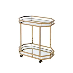 Lacole Mirror and Champagne Serving Cart