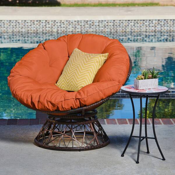 Orange papasan online cushion