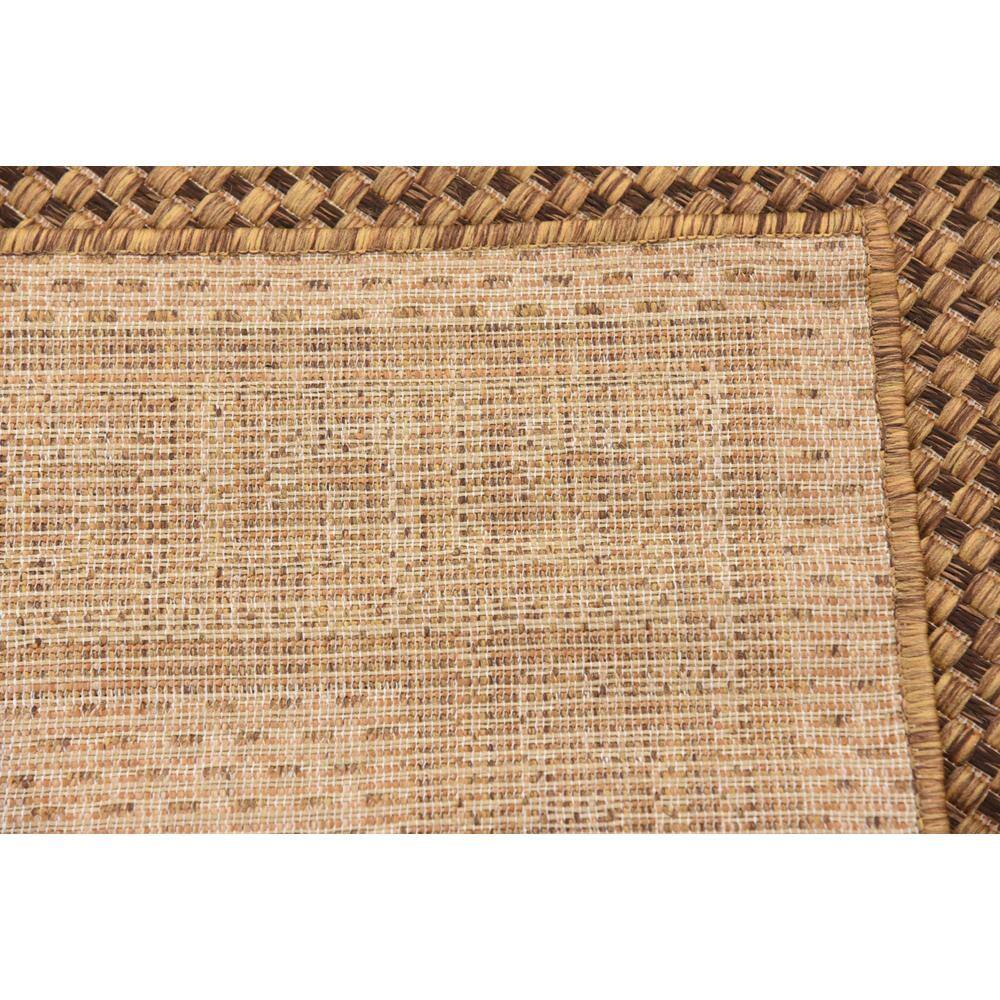 Easy-Care Reversible Brown Synthetic Outdoor Rug 3' x 5'