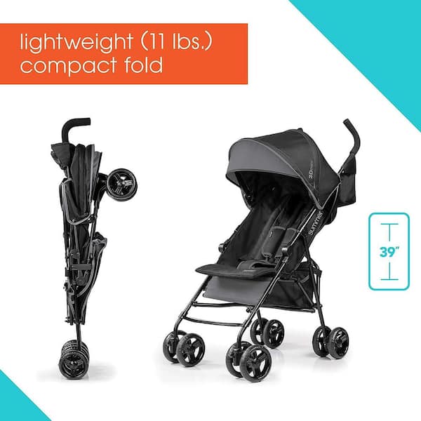 Summer Infant 3D Mini Stroller in Gray 32873 The Home Depot