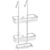 Oumilen Over the Door Shower Caddy, 3-Tier Hanging Shower Organizer Shelf,  Silver PSHKS155 - The Home Depot