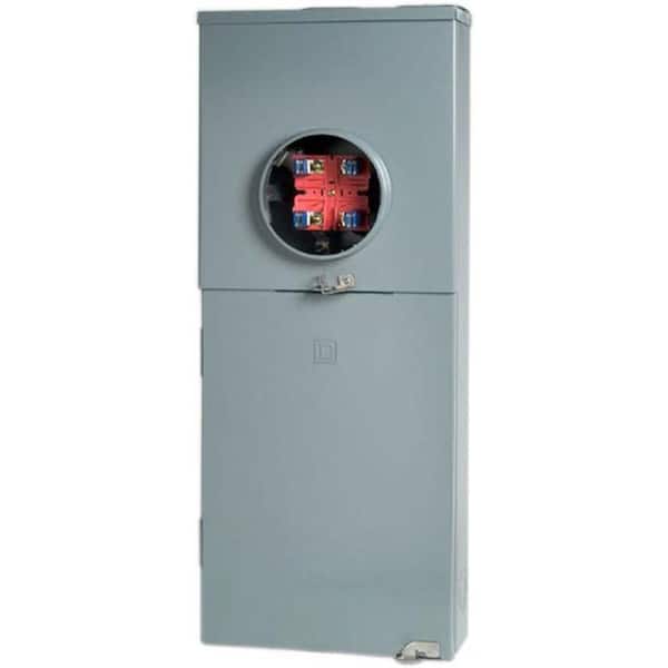 Square D Homeline 200 Amp 30-Space 40-Circuit Outdoor Ringless Lever-Bypass Overhead/Underground Main Breaker CSED