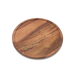 14 in. Acacia Lazy Susan Turntable