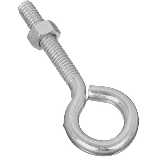 National Hardware 5/16 in. x 3-1/4 in. Zinc Plated Eye Bolt with Hex Nut