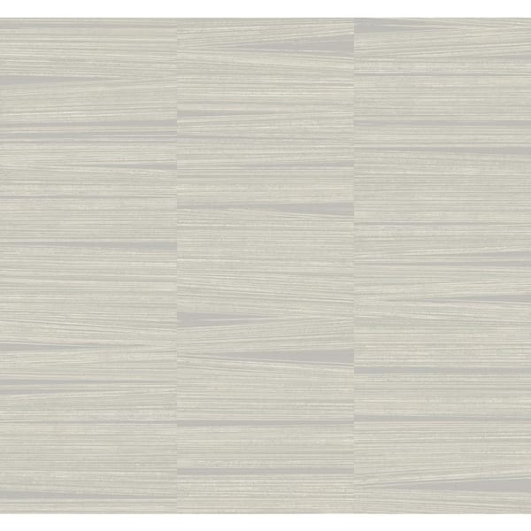 York Wallcoverings Grey Line Stripe Metallic Non-pasted Non-Woven Paper Wallpaper