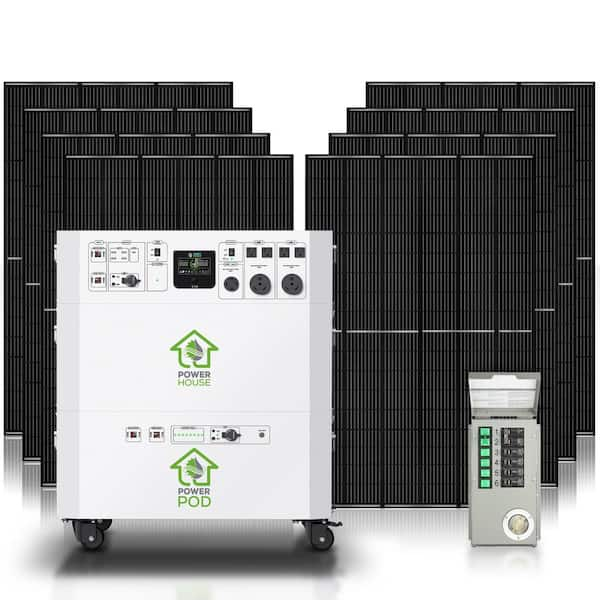 Low Voltage Landscape Lighting Solar Generator Kit - 50 Watts for 8 Hours