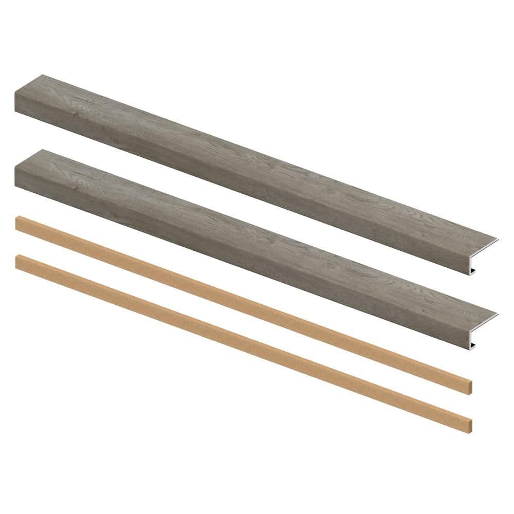 Stoney Point Oak 6.5 mm x 46 in. x 4 in. Exact Match Small Square Nose Open Stair Return/Landing Kit (2-Pack) price history on PriceWatchPro