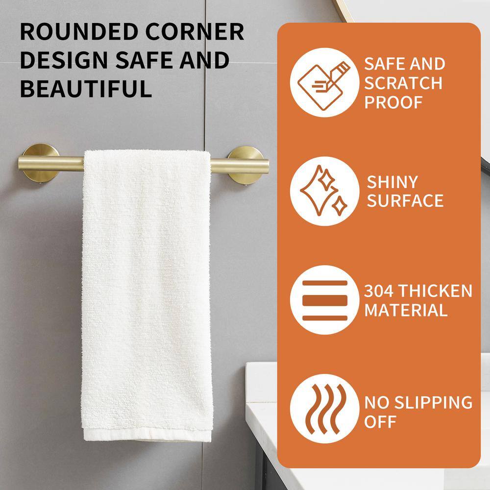Brushed Gold 24-Inch Metal Bathroom Hardware Set