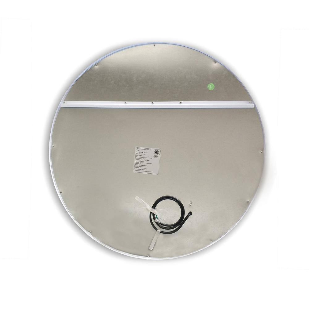 Padova 32" Round Frameless LED Bathroom Vanity Mirror